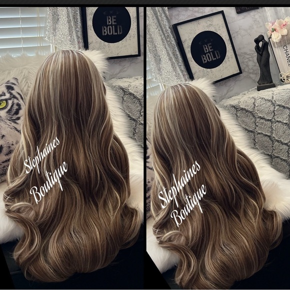 Human Hair Blended Lace Front Wig - Picture 7 of 11